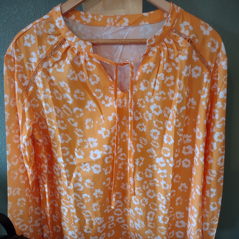 Orange Leopard Long Sleeve